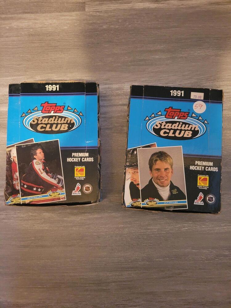1991 Topps Stadium Club Premium NHL Hockey Cards 2   Box 36 Factory Sealed Packs